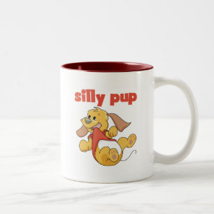 Tasse 2 Couleurs T-shirts et cadeaux idiots de chiot