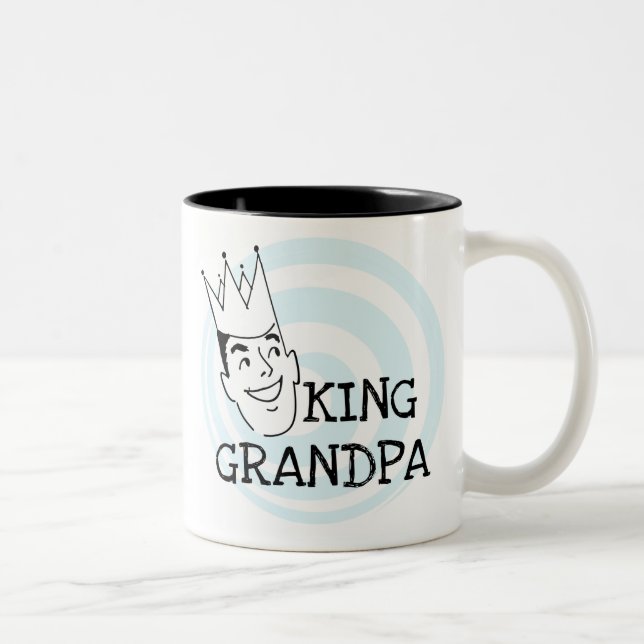 Tasse 2 Couleurs T-shirts et cadeaux King Grandpa (Droit)