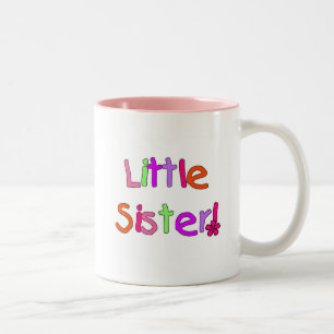 Tasse 2 Couleurs T-shirts et cadeaux Little Sister