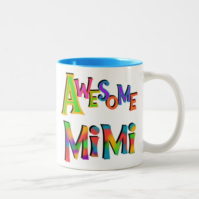 Tasse 2 Couleurs T-shirts et cadeaux Mimi impressionnants (Droit)