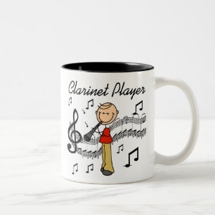 Tasse 2 Couleurs T-shirts et Cadeaux pour Joueur de Clarinette Homm