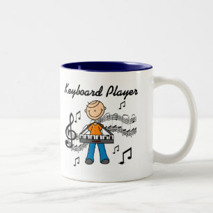 Tasse 2 Couleurs T-shirts et cadeaux pour joueur de clavier