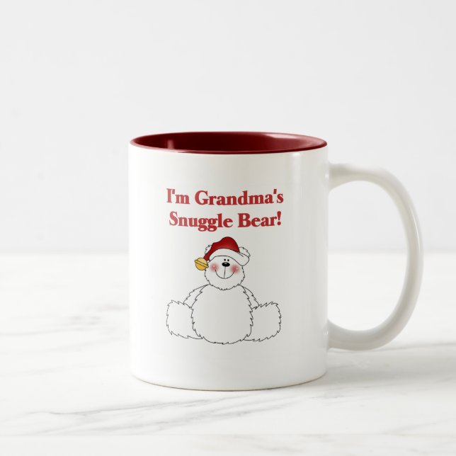 Tasse 2 Couleurs T-shirts et cadeaux pour l'ours de la petite mère (Droit)