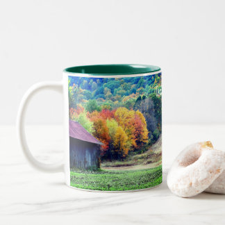 Tasse 2 Couleurs Tabac Grange Chute Foliting Personnalisé