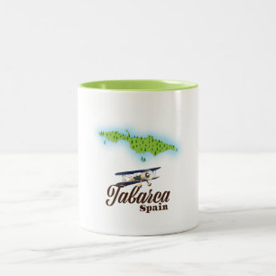 Tasse 2 Couleurs Tabarca Espagne Belle carte