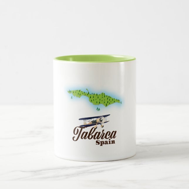 Tasse 2 Couleurs Tabarca Espagne Belle carte (Centre)