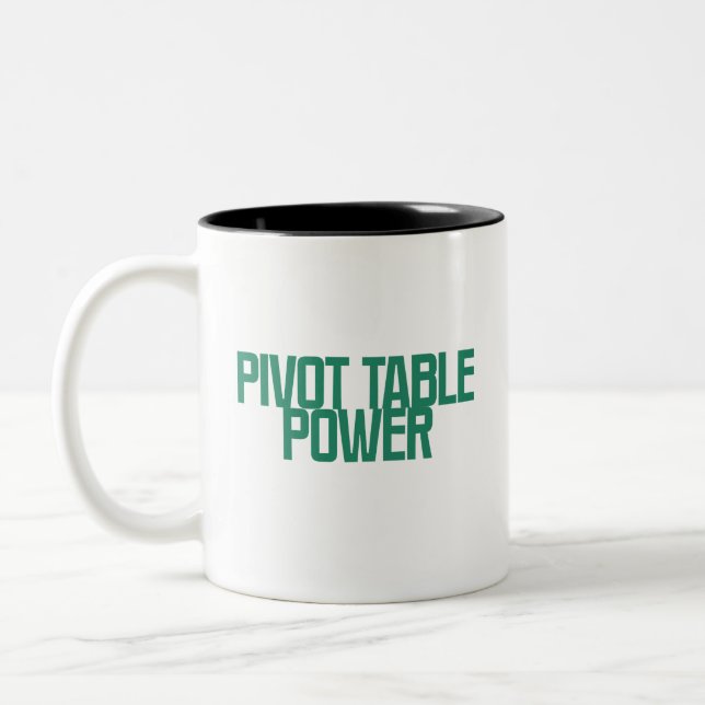 Tasse 2 Couleurs Tableau croisé dynamique Puissance Excel Analyse d (Gauche)