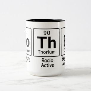 Tasse 2 Couleurs Tableau Périodique de la Mère Science Chimie Mig