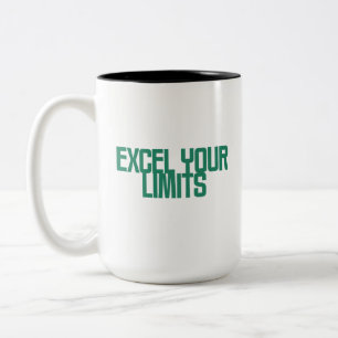 Tasse 2 Couleurs Tableur Excel Pro de conception de données Dépasse