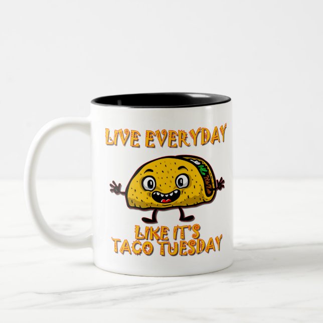 Tasse 2 Couleurs Taco-Mardi (Gauche)