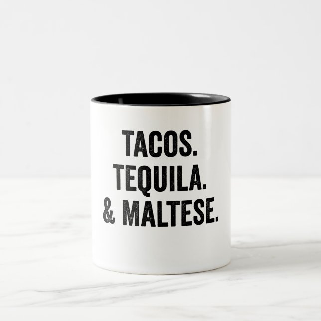 Tasse 2 Couleurs Tacos Tequila Et Maltais (Centre)