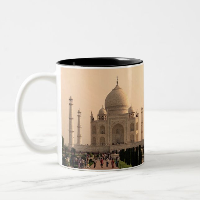 Tasse 2 Couleurs Taj Mahal avec des gens (Gauche)