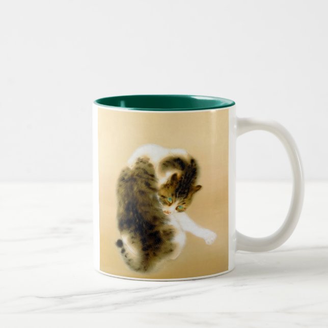 Tasse 2 Couleurs Takeuchi Seiho,Tabby Cat (Droit)
