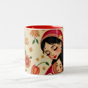 Tasse 2 Couleurs TALIA ~ Fête De La MÈRE ~ Très Douce