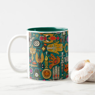 Tasse 2 Couleurs talismans vert virien