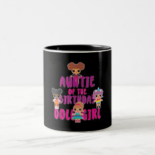 Tasse 2 Couleurs Tante De La Poupée D'Anniversaire Cadeau famili