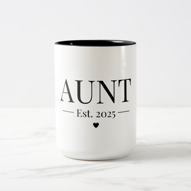 Tasse 2 Couleurs Tante Établie 2025 (Centre)