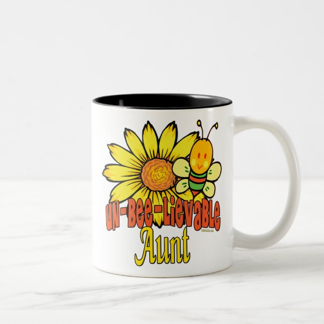Tasse 2 Couleurs Tante incroyable de bourdon (Droit)