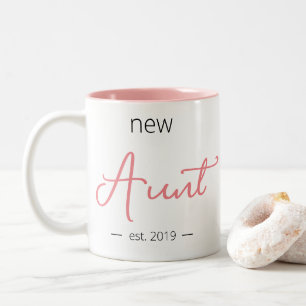 Tasse 2 Couleurs Tante Moderne Féminine Personnalisée Nouvelle