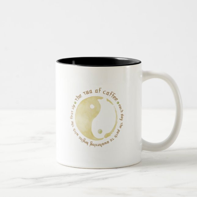 Tasse 2 Couleurs tao du café (Droit)