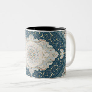 Tasse 2 Couleurs Tapis persan turc antique