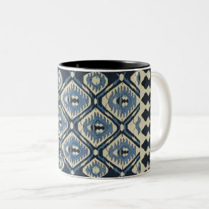 Tasse 2 Couleurs Tapis persan turc oriental bleu