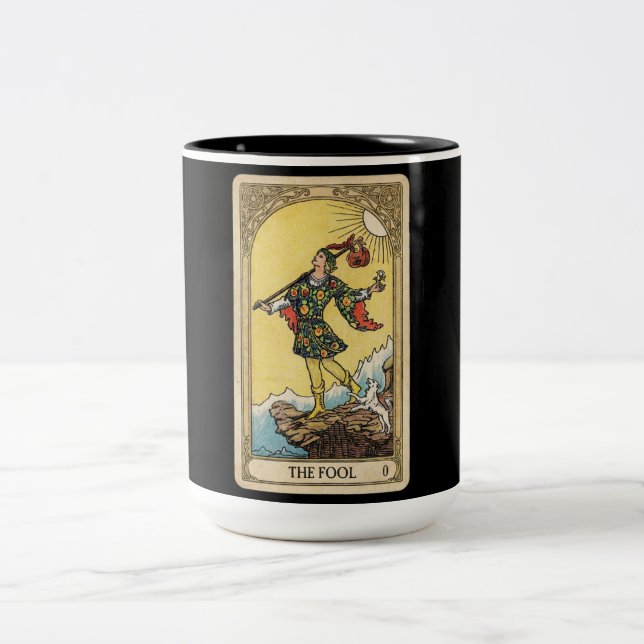 Tasse 2 Couleurs Tarot du Fou (Centre)