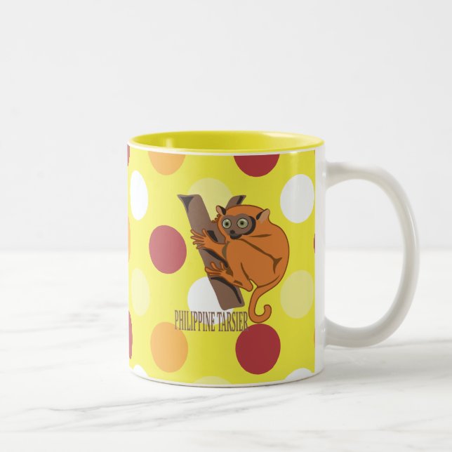 Tasse 2 Couleurs tarsier philippin (Droit)