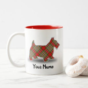 Tasse 2 Couleurs Tartan Clan Chattan Terrier Écossais