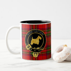Tasse 2 Couleurs Tartan de Clan Crest Tartan