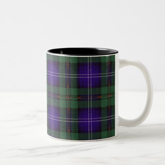 Tasse 2 Couleurs Tartan d'écossais de plaid de clan d'Urquhart (Droit)