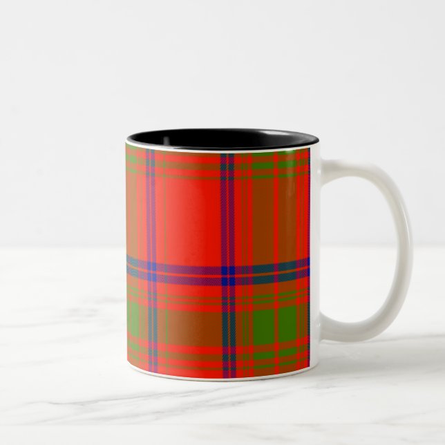 Tasse 2 Couleurs Tartan d'écossais de Ross (Droit)
