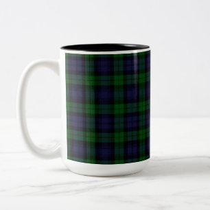 Tasse 2 Couleurs Tartan noir