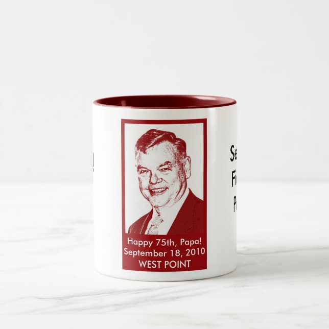 Tasse 2 Couleurs "Tasse #1 de McGurn de papa " (Centre)