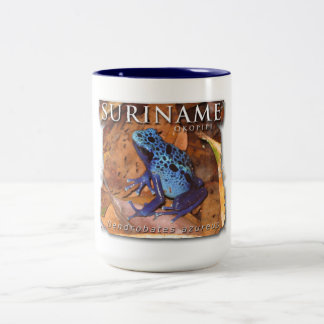Tasse 2 Couleurs Tasse de deux couleurs avec la grenouille bleue