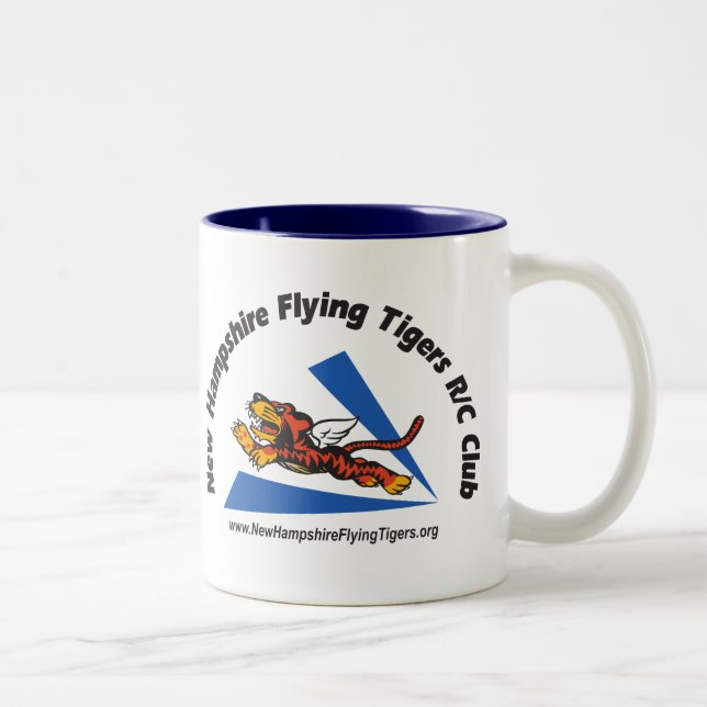 Tasse 2 Couleurs Tasses, verres et logo des steins w/NH Flying (Droit)