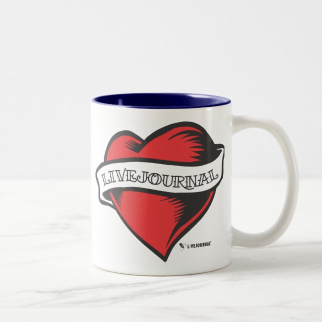 Tasse 2 Couleurs Tatouage de LiveJournal (Droit)