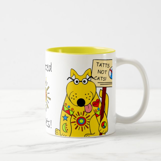 TASSE 2 COULEURS TATTS... PAS DE CHATS ! (Droit)