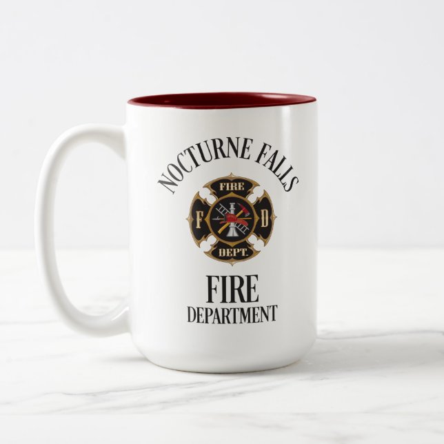 Tasse 2 Couleurs Taupe du service d'incendie de Nocturne Falls (Gauche)