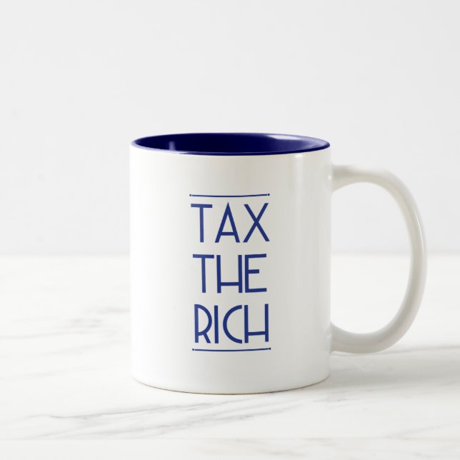 Tasse 2 Couleurs Taxes Les Riches ! (Droit)
