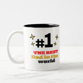 Tasse 2 Couleurs Taza De Café Best Dad In The World #1
