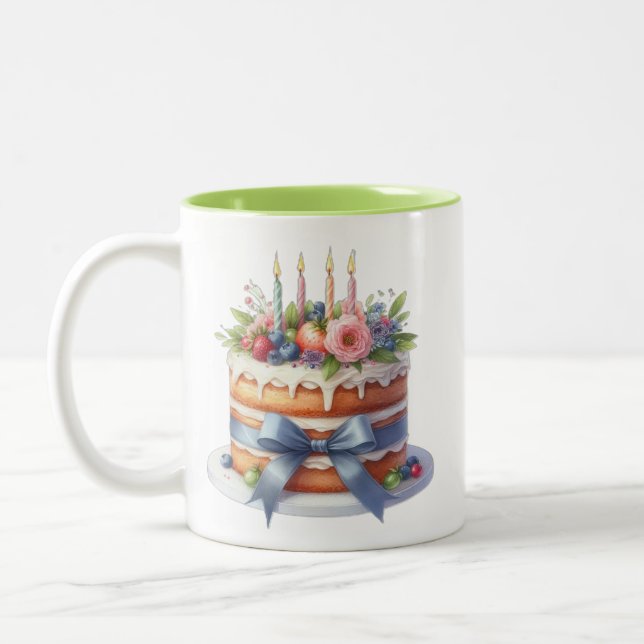 Tasse 2 Couleurs Taza de cumpleaños  (Gauche)