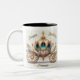 Tasse 2 Couleurs Taza de Cumpleaños. Princess