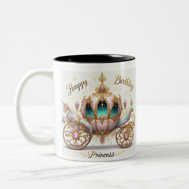 Tasse 2 Couleurs Taza de Cumpleaños. Princess  (Gauche)