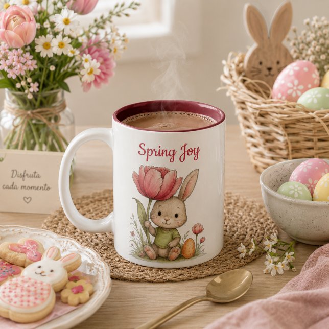 Tasse 2 Couleurs Taza Happy Easter para café (Créateur téléchargé)