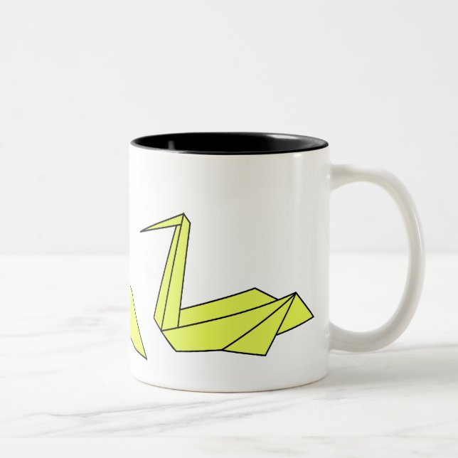 Tasse 2 Couleurs tazaorigami2 (Droit)