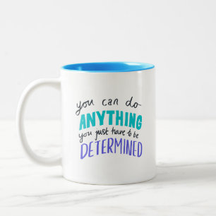 Tasse 2 Couleurs Teal Violet Rafraîchissant Vous Pouvez Faire N'imp