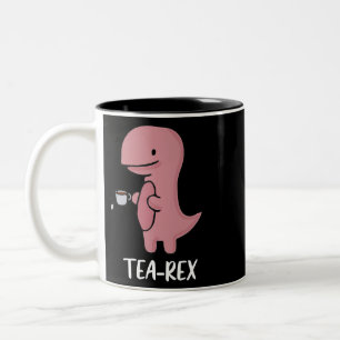 Tasse 2 Couleurs TeaRex Cute TRex Dinosaur Kawaii Dino Dino Pun_1