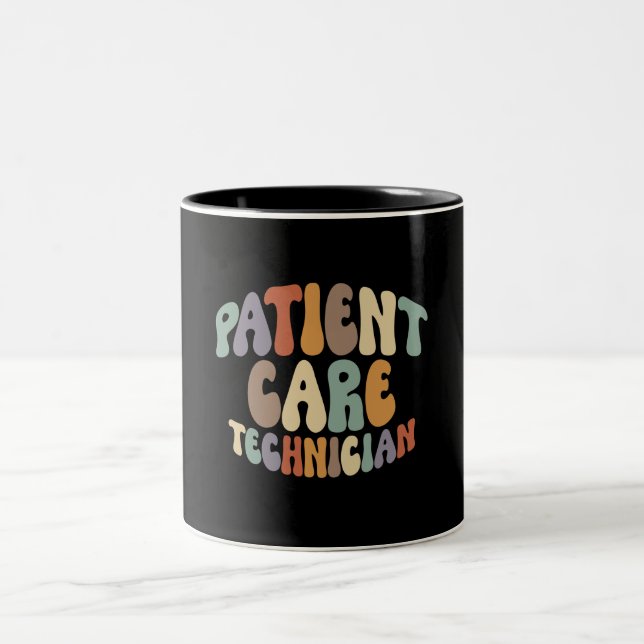 Tasse 2 Couleurs Technicien En Soins Aux Patients Fier Profession P (Centre)