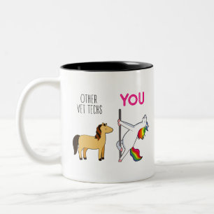 Tasse 2 Couleurs Technicien Vétérinaire Merci Boisson Quotidienne